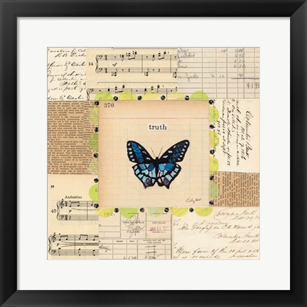 Framed Truth Butterfly Print