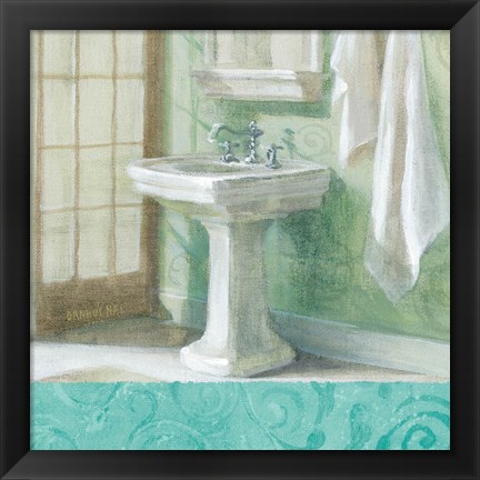 Framed Refresh Bath Border II Print