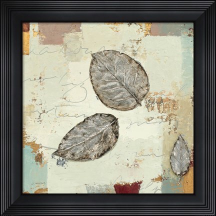 Framed Silver Leaves IV Print