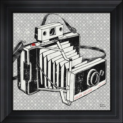 Framed Vintage Analog Camera Print