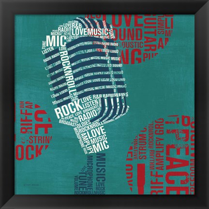 Framed Type Mic Square Print