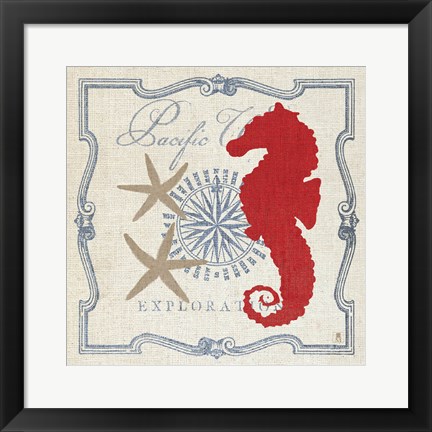 Framed Pacific Seahorse Print