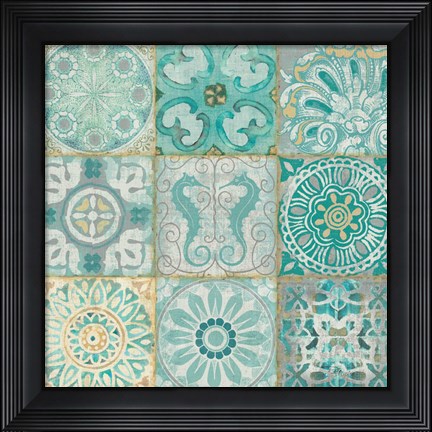 Framed Ocean Tales I Print