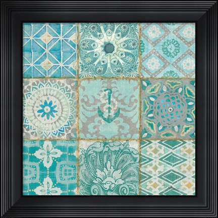 Framed Ocean Tales II Print