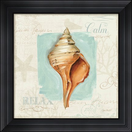 Framed Coastal Jewels I Print