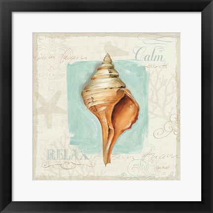 Framed Coastal Jewels I Print