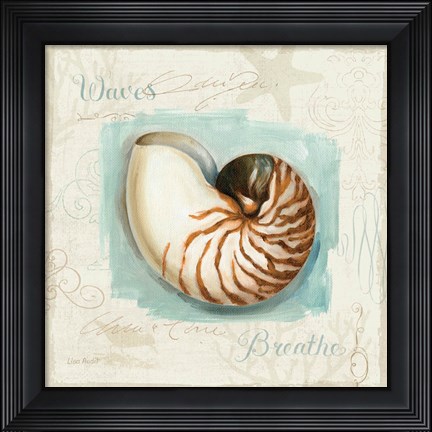 Framed Coastal Jewels II Print