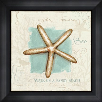 Framed Coastal Jewels IV Print