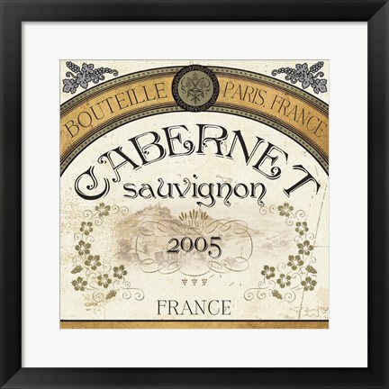 Framed Wine Labels I Print