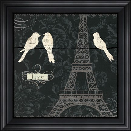 Framed Love Paris I Print