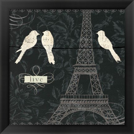 Framed Love Paris I Print