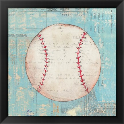 Framed Play Ball I Print