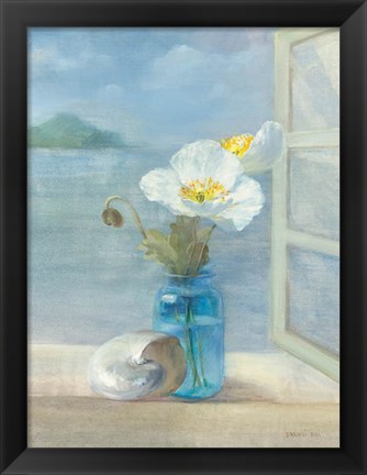 Framed Coastal Floral II Print