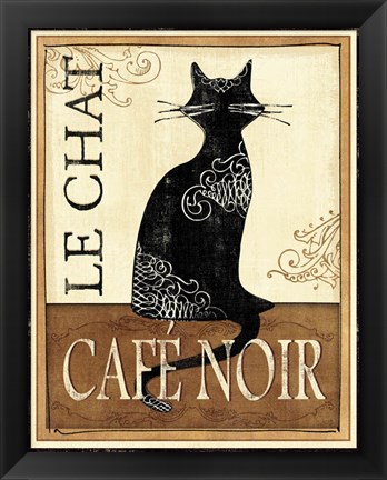 Framed Le Chat Print