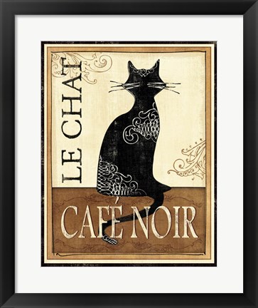 Framed Le Chat Print