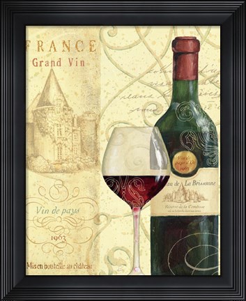 Framed Wine Passion I Print