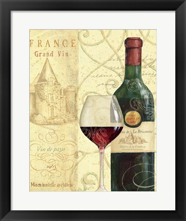 Framed Wine Passion I Print