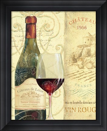 Framed Wine Passion II Print