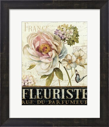 Framed Marche de Fleurs III Print