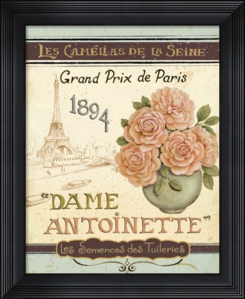 Framed French Seed Packet II Print