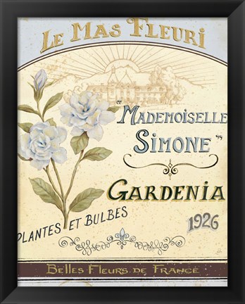 Framed French Seed Packet IV Print