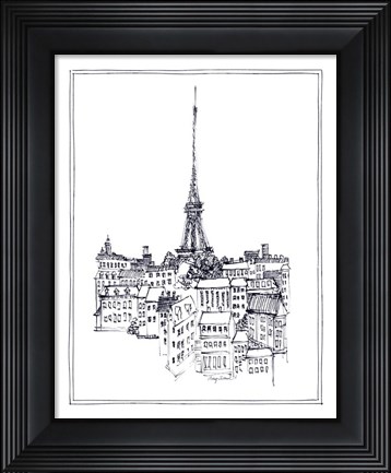 Framed Eiffel Tower Print