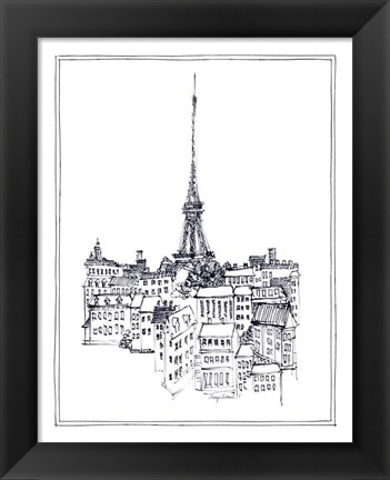 Framed Eiffel Tower Print