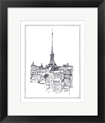 Framed Eiffel Tower Print