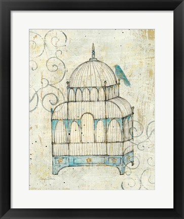 Framed Bird Cage II Print