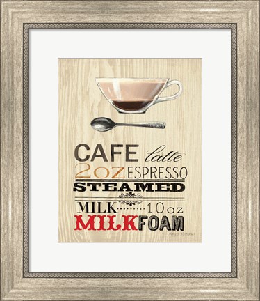 Framed Cafe Latte Print