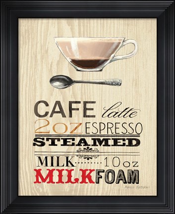 Framed Cafe Latte Print