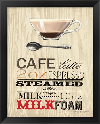 Framed Cafe Latte Print