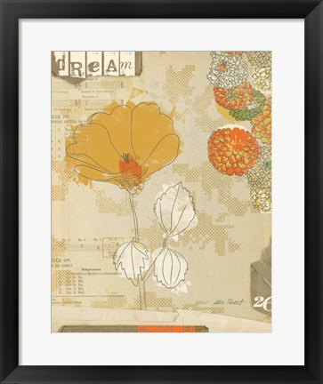 Framed Collaged Botanicals II Print