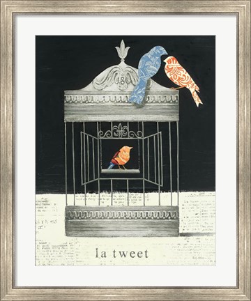 Framed La Tweet Print