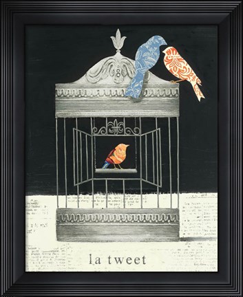 Framed La Tweet Print