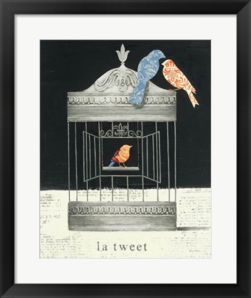 Framed La Tweet Print