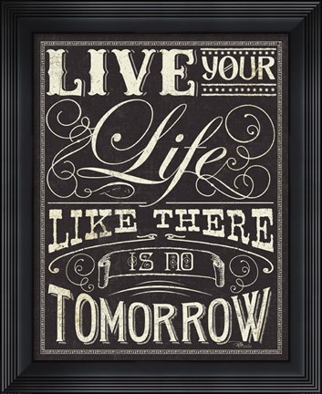 Framed Life and Dreams II Print
