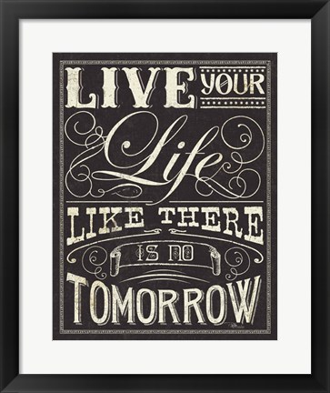 Framed Life and Dreams II Print