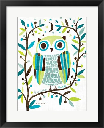 Framed Night Owl II Print