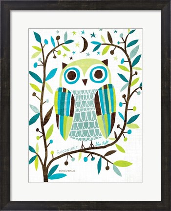 Framed Night Owl II Print