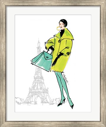 Framed Colorful Fashion II - Paris Print
