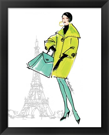 Framed Colorful Fashion II - Paris Print