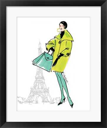 Framed Colorful Fashion II - Paris Print