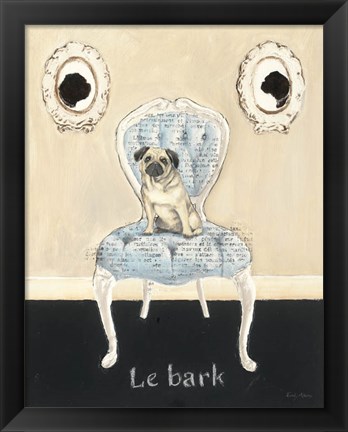 Framed Le Bark Print