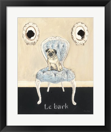 Framed Le Bark Print