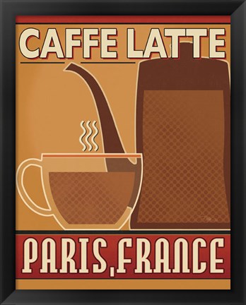 Framed Deco Coffee III Print