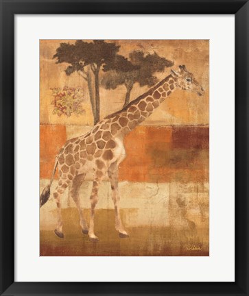 Framed Animals on Safari I Print