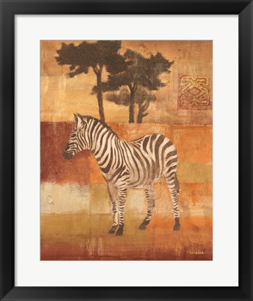 Framed Animals on Safari II Print