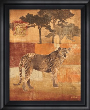 Framed Animals on Safari III Print