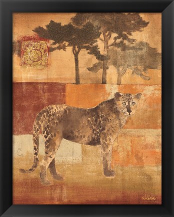 Framed Animals on Safari III Print